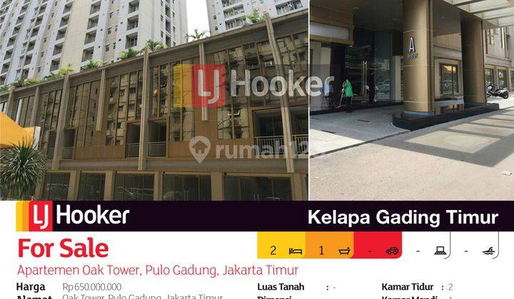 Apartemen Oak Tower A Lantai 11, Pulo Gadung, Jakarta Timur 2