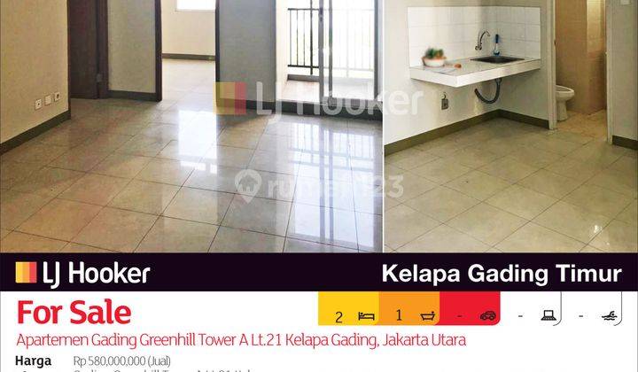 Apartemen Gading Greenhill Tower A Lt.21 Kelapa Gading, Jakarta Utara 2