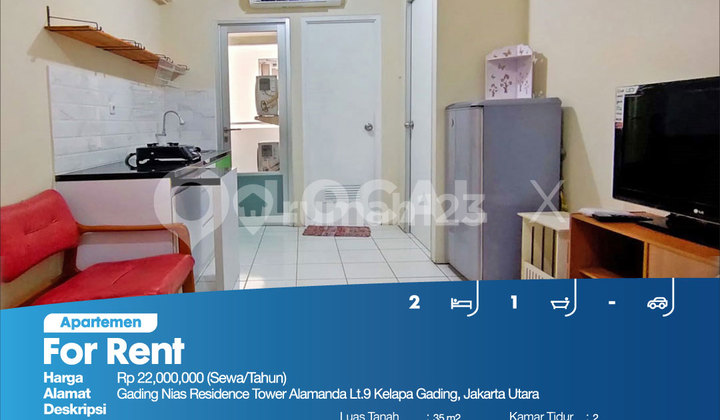 Gading Nias Residence Tower Alamanda, 9th Floor, Kelapa Gading, North Jakarta Apartment 2