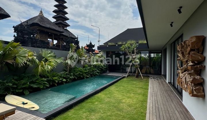 brand new minimalist dan tropical villa in canggu