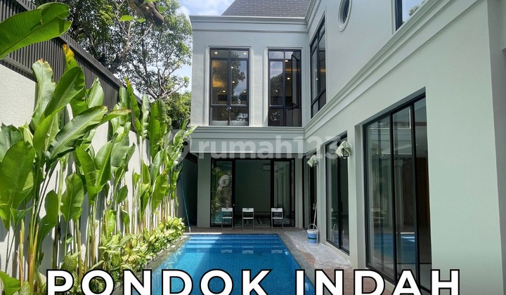Newly Renovated House in a Complex, Hook Position, Facing Park, 2 Floors, Pondok Indah, South Jakarta - Ocasa3453