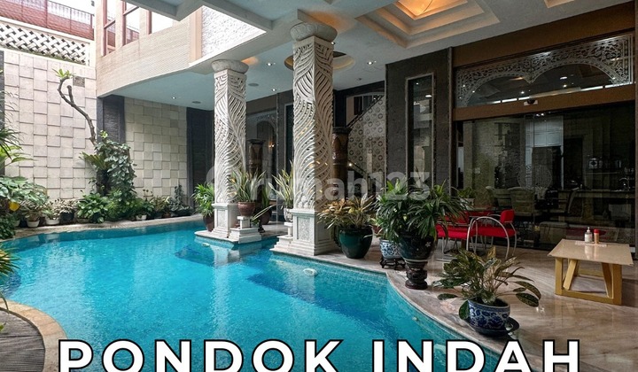 Rumah Mewah Tropical Garden 4 BR Pondok Indah Jakarta Selatan - Ocasa3586