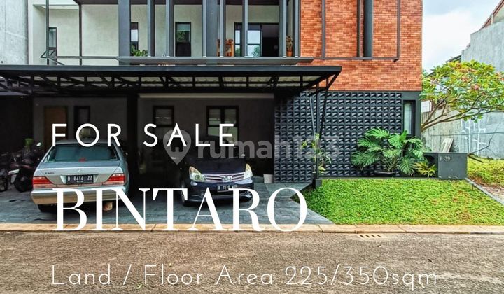 For Sale / Dijual Rumah Secondary Terawat Siap Huni Bintaro Jaya, Tangerang Selatan Industrial Minimalist Design Dalam Komplek One Gate System 2
