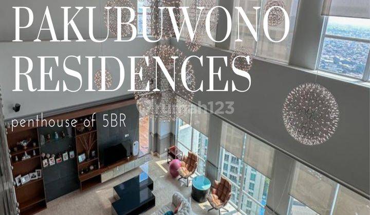 Jual Cepat!! Penthouse Di pakubuwono Residences  Apartemen Pakubuwono Residences 5 Kamar Tidur Bagus 1