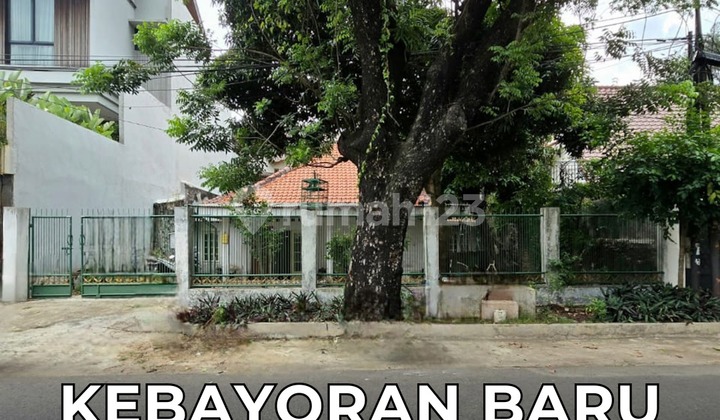 Rumah Tua Hitung Tanah 1 Lantai Bentuk Tanah Mengantong Cipaku Kebayoran Baru Jakarta Selatan