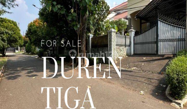 Jual Cepat!! Rumah Bagus Depan Lapangan Tennis Dalam Komplek  di Komplek duren tiga, Duren Tiga 1