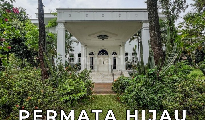 RUMAH KLASIK MEWAH 2 LANTAI 5 BR POSISI HOEK DALAM KOMPLEK PERMATA HIJAU JAKARTA SELATAN