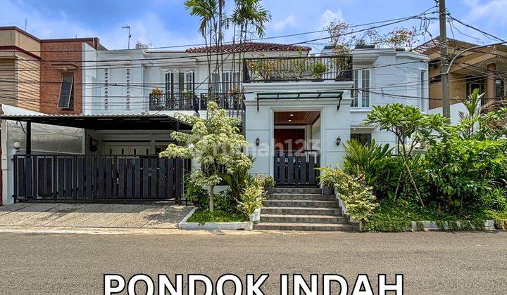 For Sale Brand New House Niaga Hijau Pondok Indah Design Modern Classic, Private Pool Halaman Belakang  1