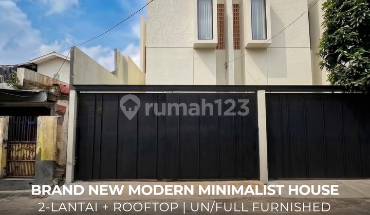 Rumah Baru 2 Lantai dengan Rooftop di Kemang