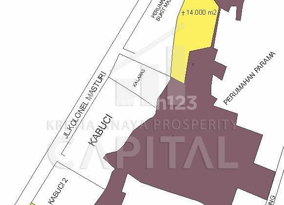 Tanah Luas Cocok Untuk Perumahan Maupun Apartement di Cimahi Bandung