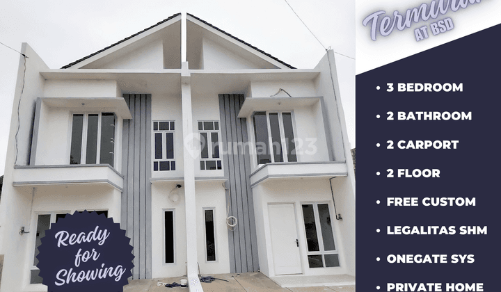 Rumah Murah Serpong Bsd 2lt Dekat Toll Dan Stasiun Legal SHM 1