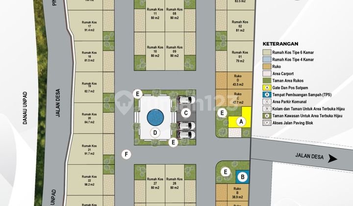 Strategic Boarding House 1 Minute to Unpad 2