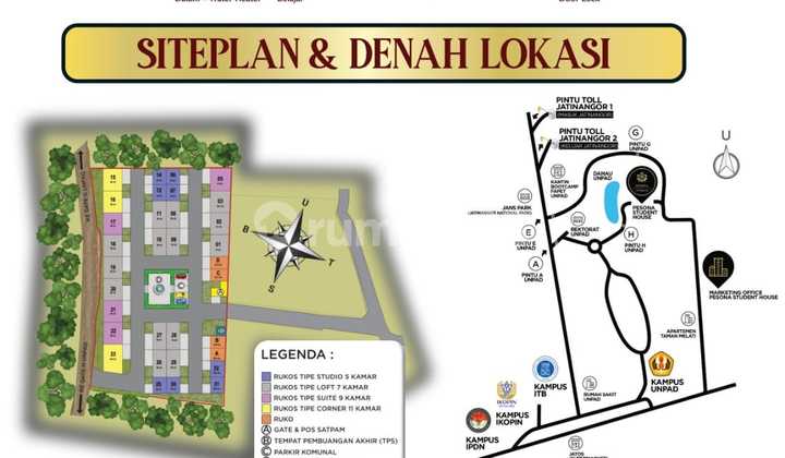 Rukost 2 Floors 5 Rooms in Jatinangor 2