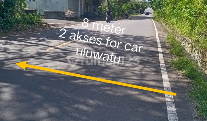 Dijual tanah premium dipinggir jalan utama uluwatu Kuta Selatan Bali 