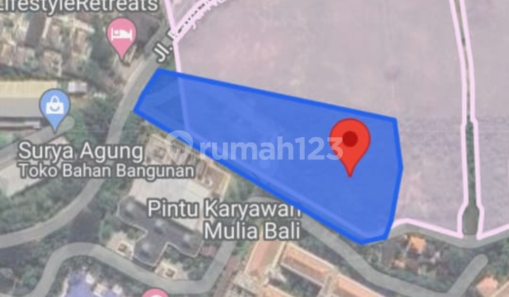 Disewa kan tanah premium dipinggir jalan dan lokasi diarea hotel elit nusadua bali