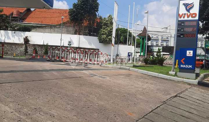 Tanah Strategis Harga Dibawah NJOP Jl. Kapten Tendean Tersewa Pom Bensin Vivo