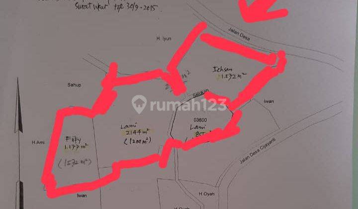 Dijual Tanah Jl.Raya Desa Cijayanti 2
