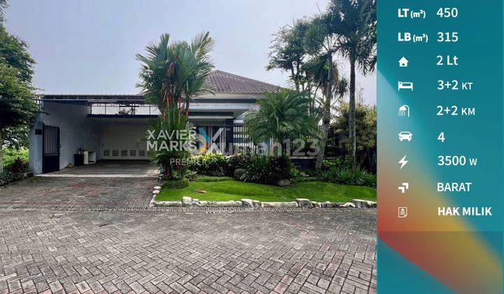 Rumah Asri Dengan Kolam Renang di Cluster Golf Araya Malang 1