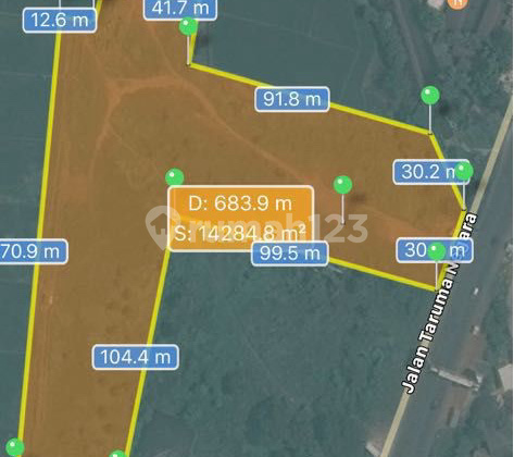 Dijual Tanah Luas didaerah komersil Karawang Barat