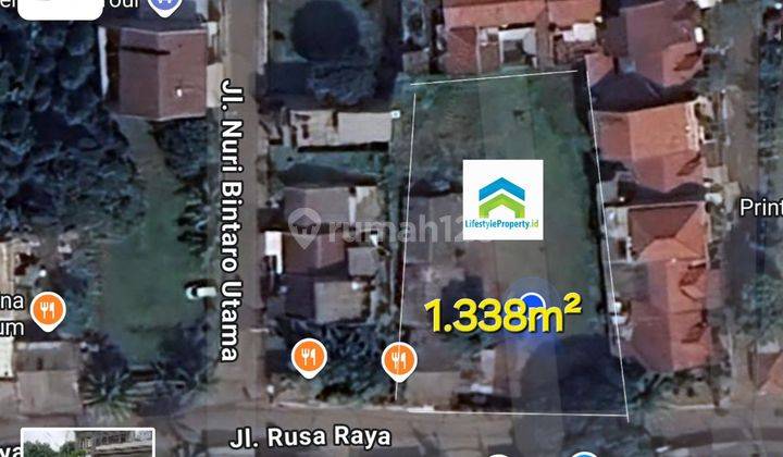 Dijual Tanah 1338 m² SHM Di Bintaro 2