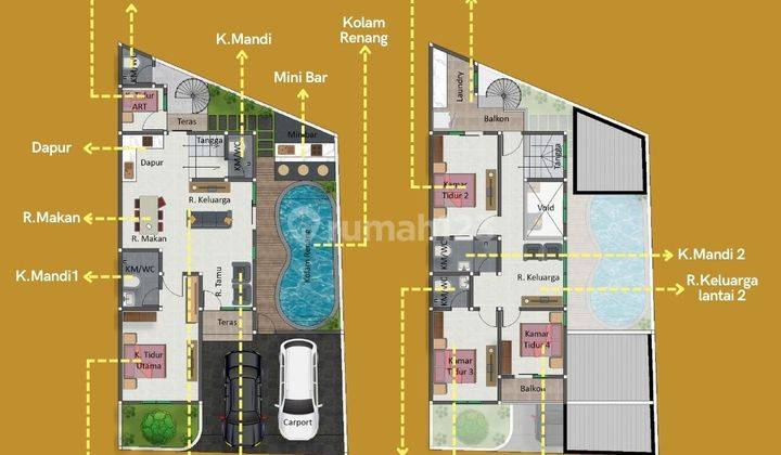 Villa Dijual Kolam Renang Pribadi  Di Kabupaten Jog 800 Meter dari Ringroad Barat 2