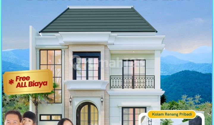 Rumah Mewah 2 Lantai Jogja Godean dengan Kolam Renang Pribadi