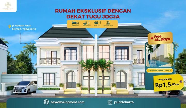 For Sale Luxury House near Jogja Monument with Private Swimming Pool