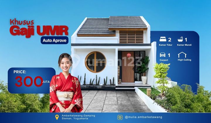 Rumah Murah Jogja 300 Jutaan Nuansa Jepang Dekat Brimob Sentolo 2