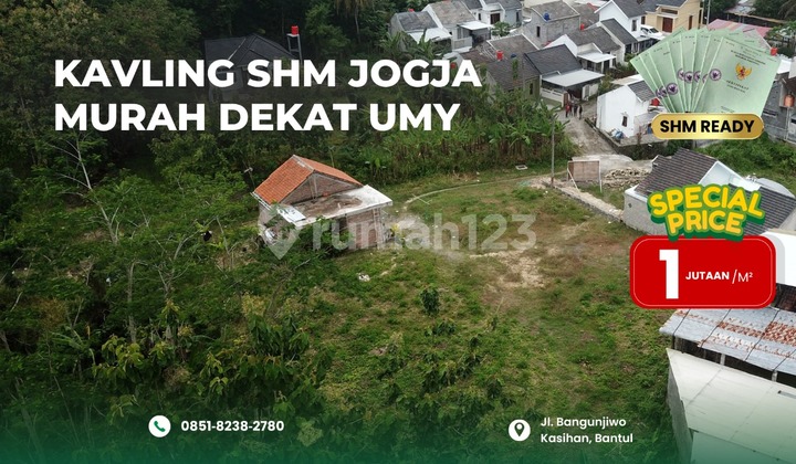 TANAH KAVLING YOGYAKARTA DEKAT LAPANGAN KASIHAN SERTIPIKAT SHM