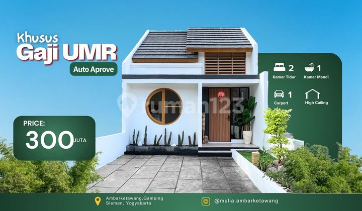 Rumah Murah Jogja Gaya Jepang 300 Jutaan 20 Menit ke Kota