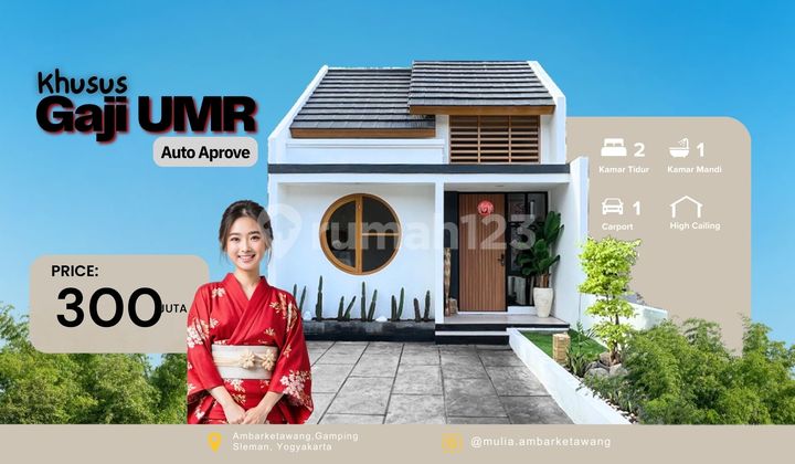 Rumah Murah  Dalam, cluster Yogyakarta 300 Jutaan Jalan Wates 1
