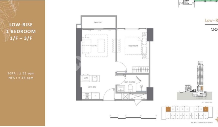 Dijual 1 BR Arumaya TB Simatupang Brand New Low Floor