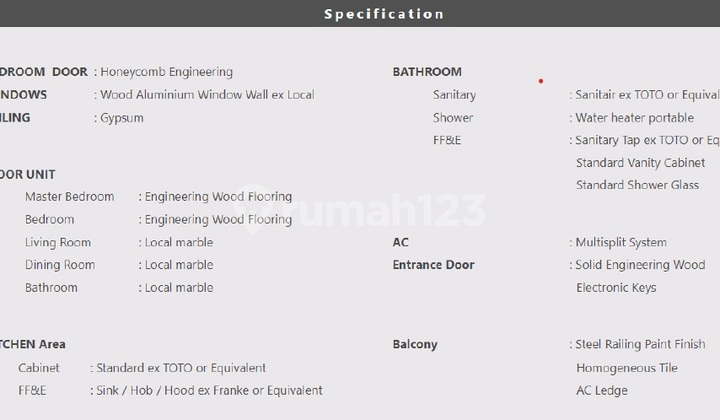 Dijual 1 BR Arumaya TB Simatupang Brand New Low Floor 2