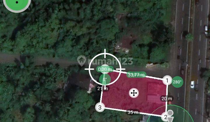 Tanah 683m2 jl AA Maramis cocok buat kantor dan hotel  1