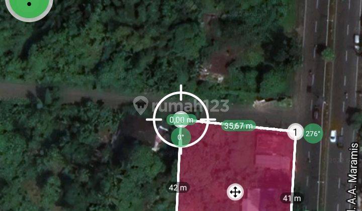 Tanah 683m2 jl AA Maramis cocok buat kantor dan hotel  3
