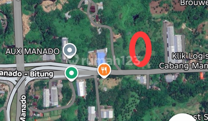 Tanah 2 H Di Dekat Play Over Intercange Manado Cocok Buat Gudang