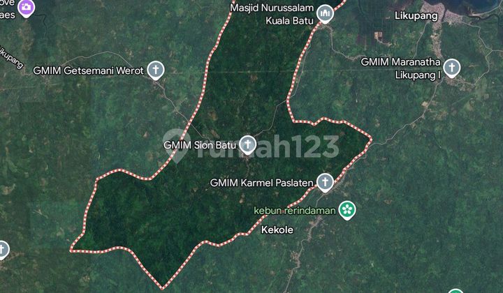 Tanah 40~90 H Desa Batu Likupang Cocok Buat Perkebunan Pertanian 1