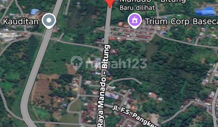 Tanah 2 H Jl Raya Manado Bitung Dekat Pintu Tol Kauditan 