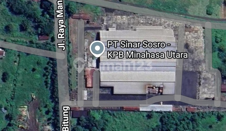 Former Factory on Manado Bitung Main Road Near the Special Economic Zone