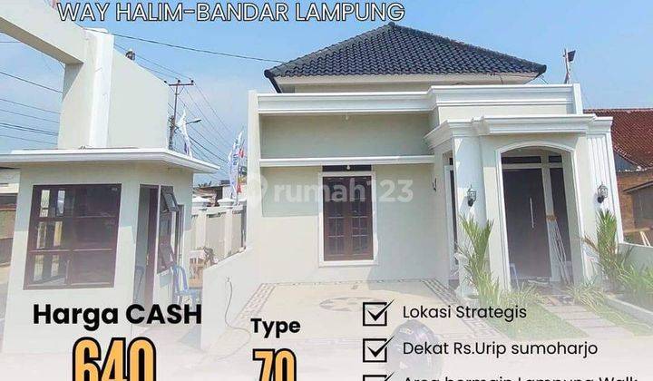 Rumah Cluster Dekat Rs Urip Sumoharjo Way Halim Bandar Lampung 2