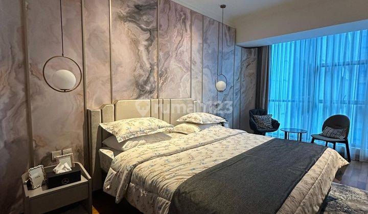 kamar tidur apartment mewah di kuningan 3+1