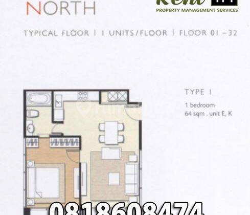 Jual Apartemen Izzara Simatupang 1 Bedroom Lantai Rendah 8