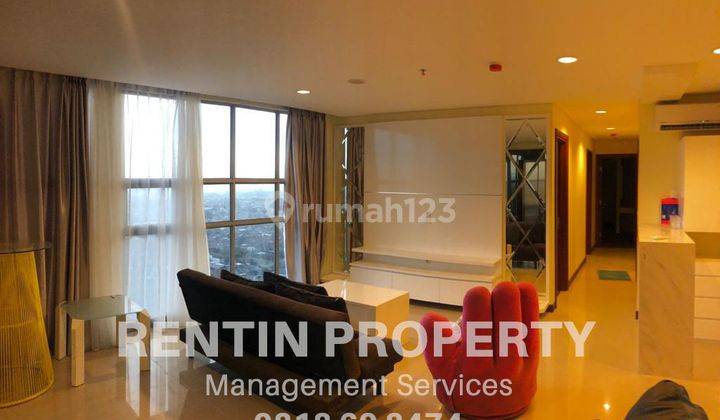 Sewa Apartemen Somerset Kencana 3 Bedroom Lantai Tinggi Furnished 2