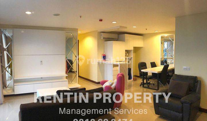 Sewa Apartemen Somerset Kencana 3 Bedroom Lantai Tinggi Furnished 1