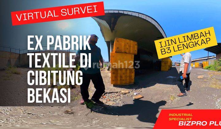 Ex Pabrik Textile Ada Ijin Limbah B3 di Cibitung Cikarang Bekasi  1