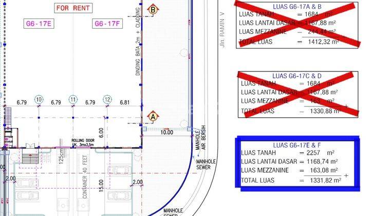 Hook+Extra Tanah Gudang Delta Silicon Cikarang,Deltamas,Jababeka, 2