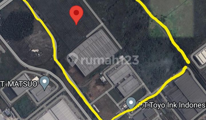 Dijual Tanah Kavling Industri di Jl Boulevar Giic Deltamas Cikarang