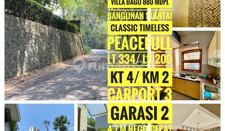 Dago Classic Timeless Sayap Cuman 1 KM Lokasi Tenang Peacefull Udara Bersih Denga Dekat ke Kota