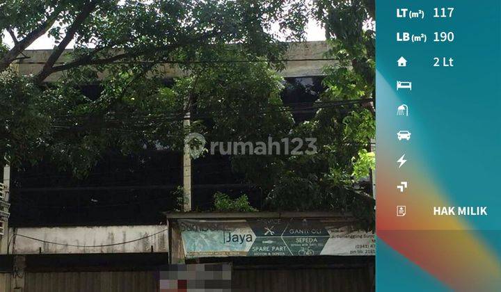  Dijual / Disewakan Ruko Strategis di Tumenggung Suryo Nol Jalan Besar Kota Malang 1