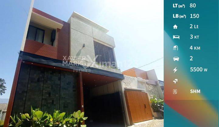  Dijual Rumah Full Furnish Konsep Smart Villa Dengan Private Pool Di Area Sukun Kota Malang 1